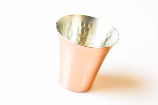 純銅冷酒カップ＆今治タオル2PCセット-CNE981