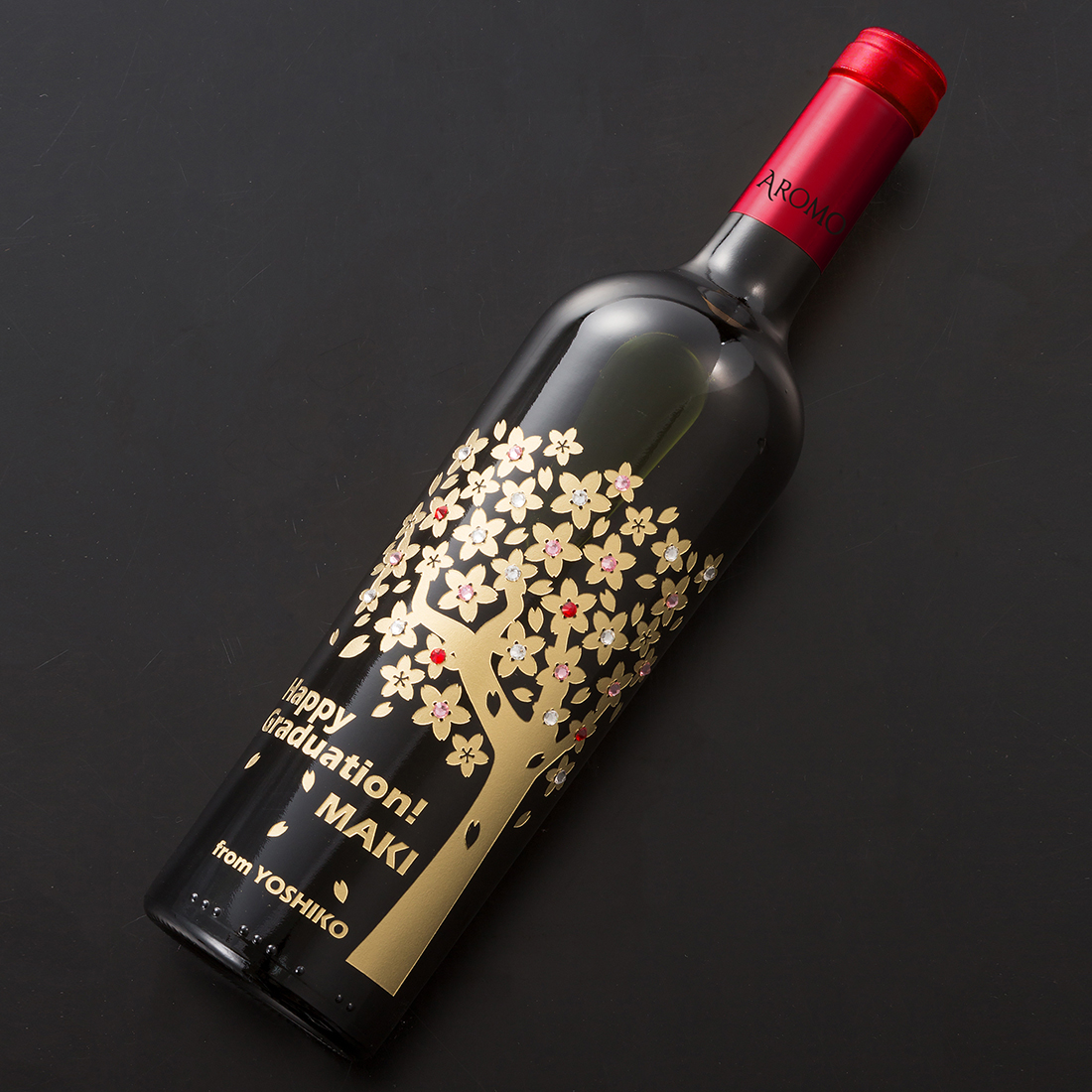 【名入れギフト】彫刻デザインワインボトル