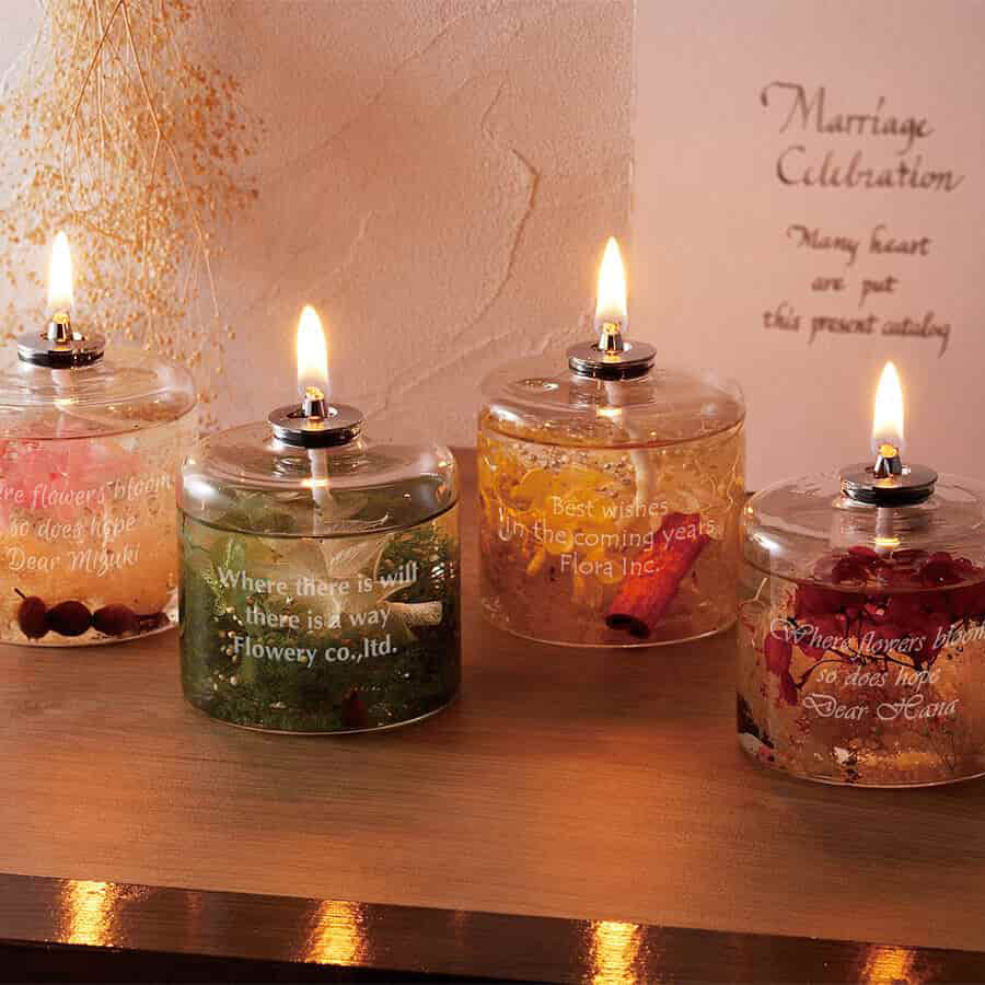 【名入れギフト】オイルランプ ハーバリウム