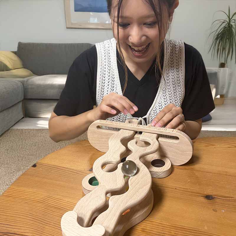 集中力アップゲーム（ビー玉バージョン）日本製 家族だんらんファミリーゲーム