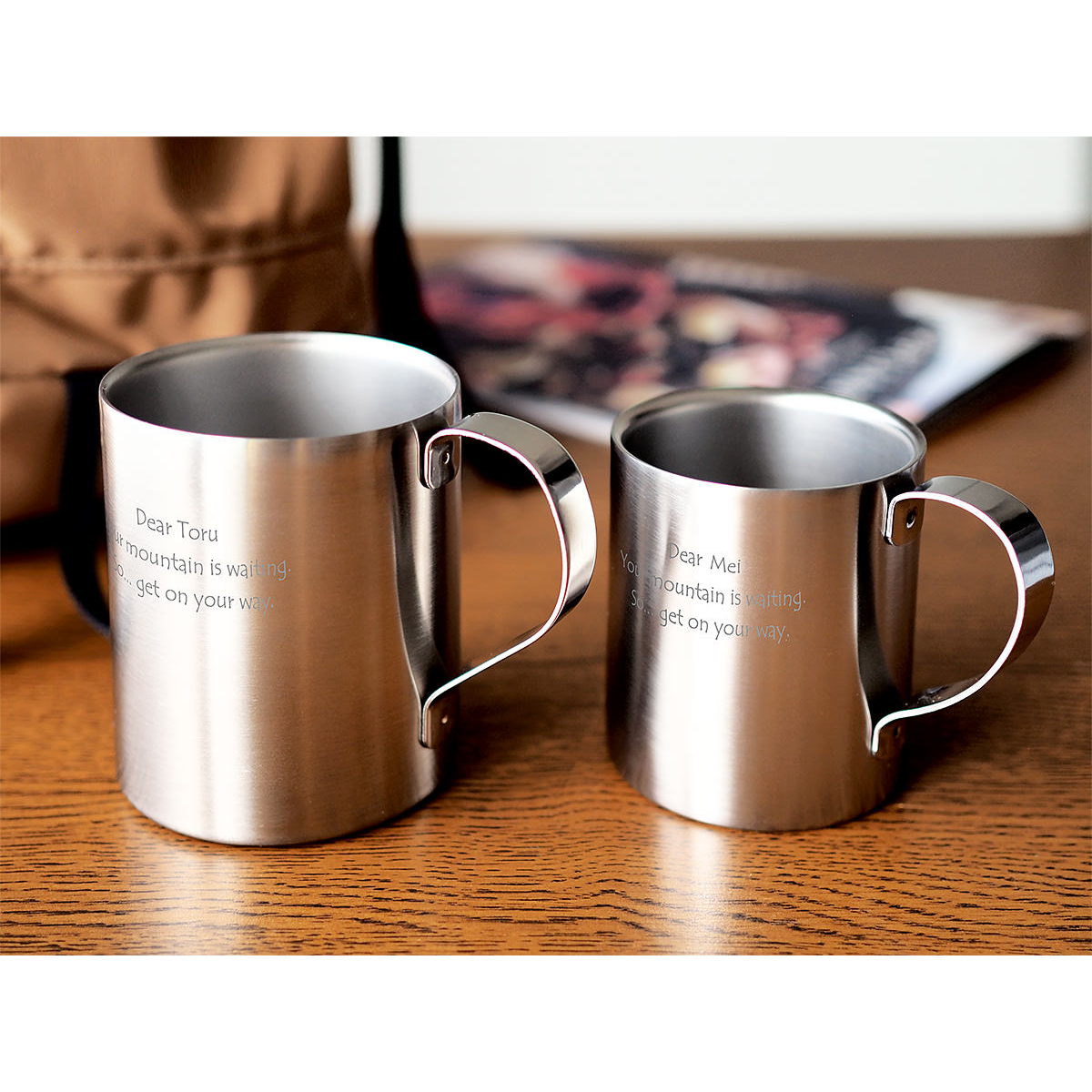 【名入れギフト】ペアマグカップ ダブルウォールステンレス