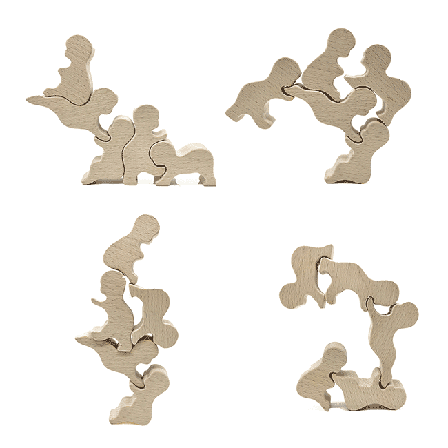 赤ちゃん積み木（日本製）バランス積み木  創造力を育む木のおもちゃ