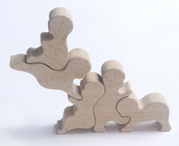 赤ちゃん積み木（日本製）バランス積み木  創造力を育む木のおもちゃ