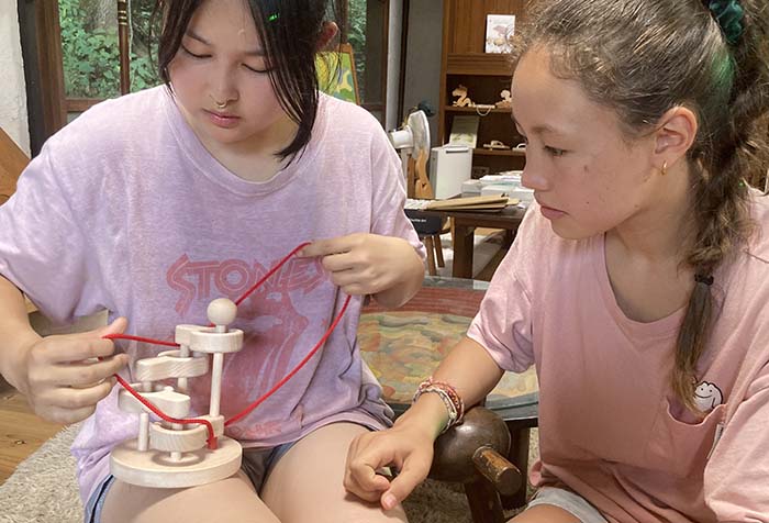 立体知恵の輪（４段）日本製 空間認識力、論理的思考、推理力…。子供さんの成長に役立つ様々な能力を養う事が出来ます。