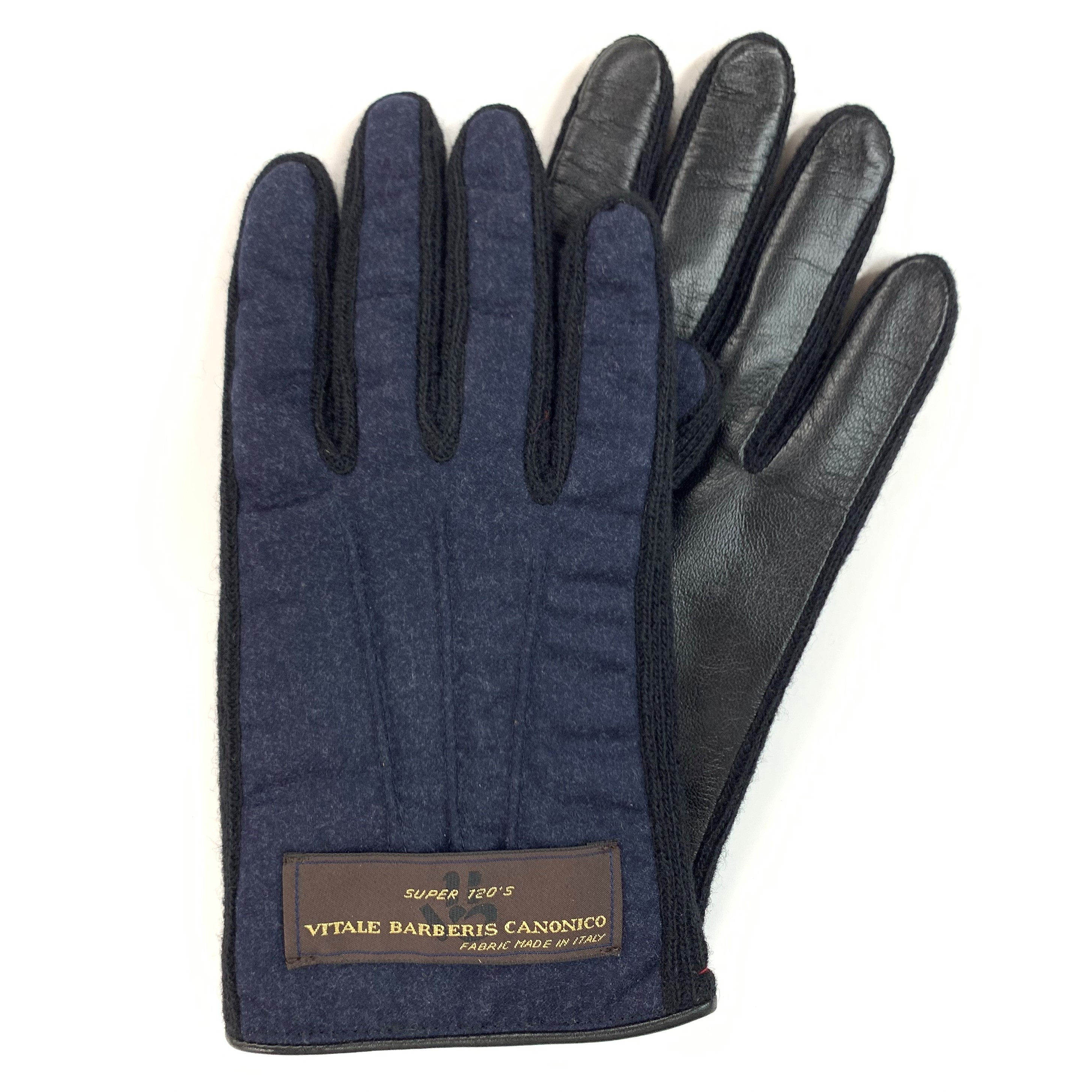 CANONICO生地使用　日本製メンズグローブ(人差し指側面タッチパネル対応)