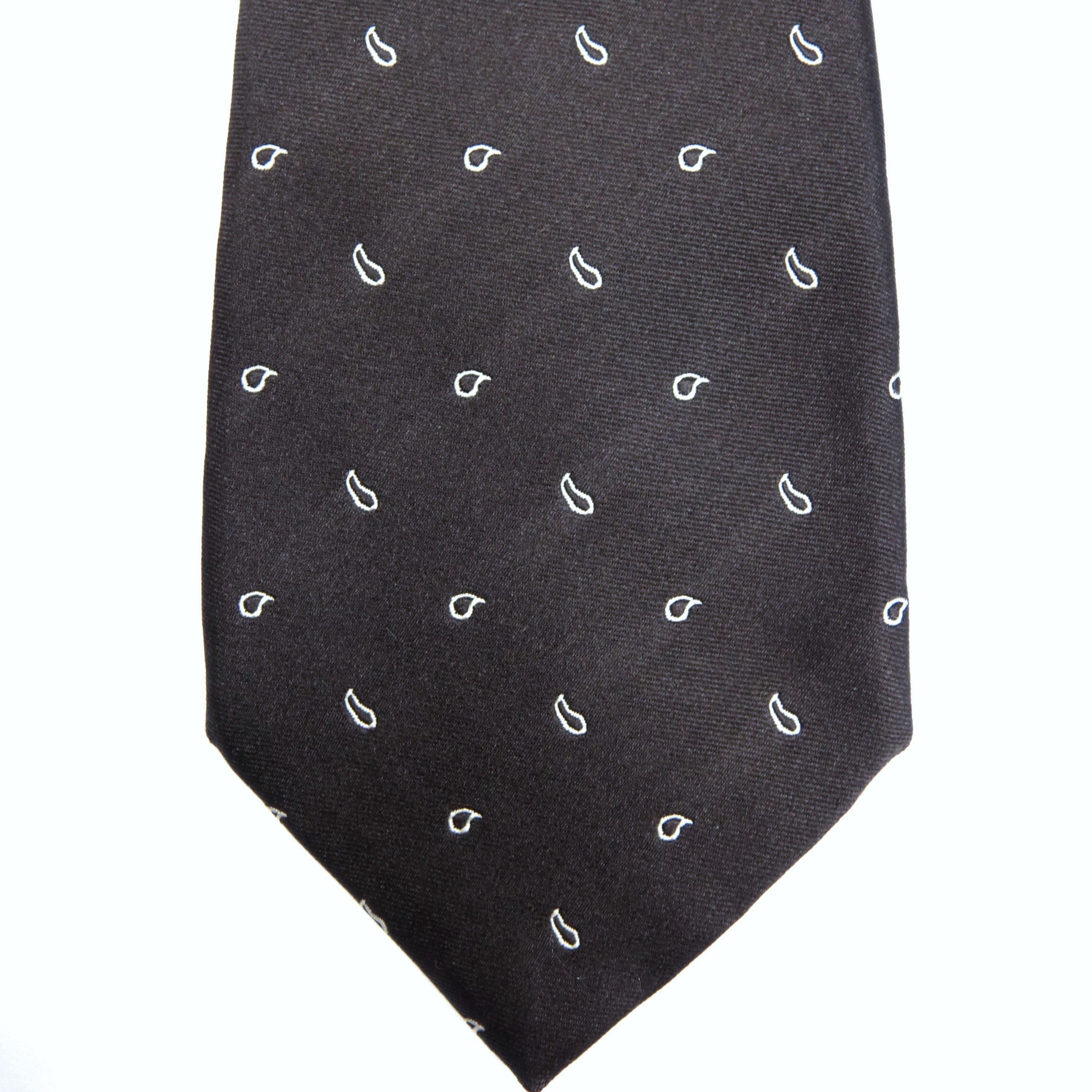 イタリア製ネクタイ　スカラップ仕立て