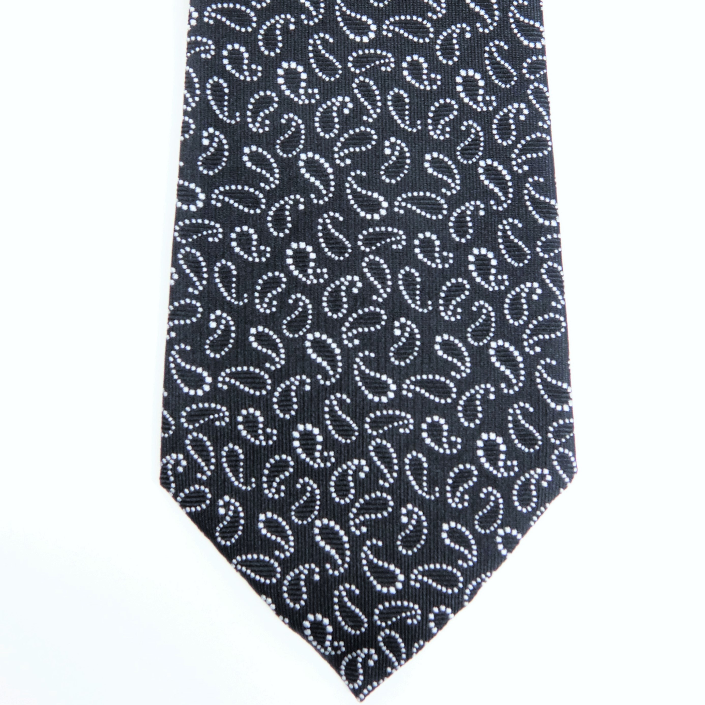 イタリア製ネクタイ　スカラップ仕立て