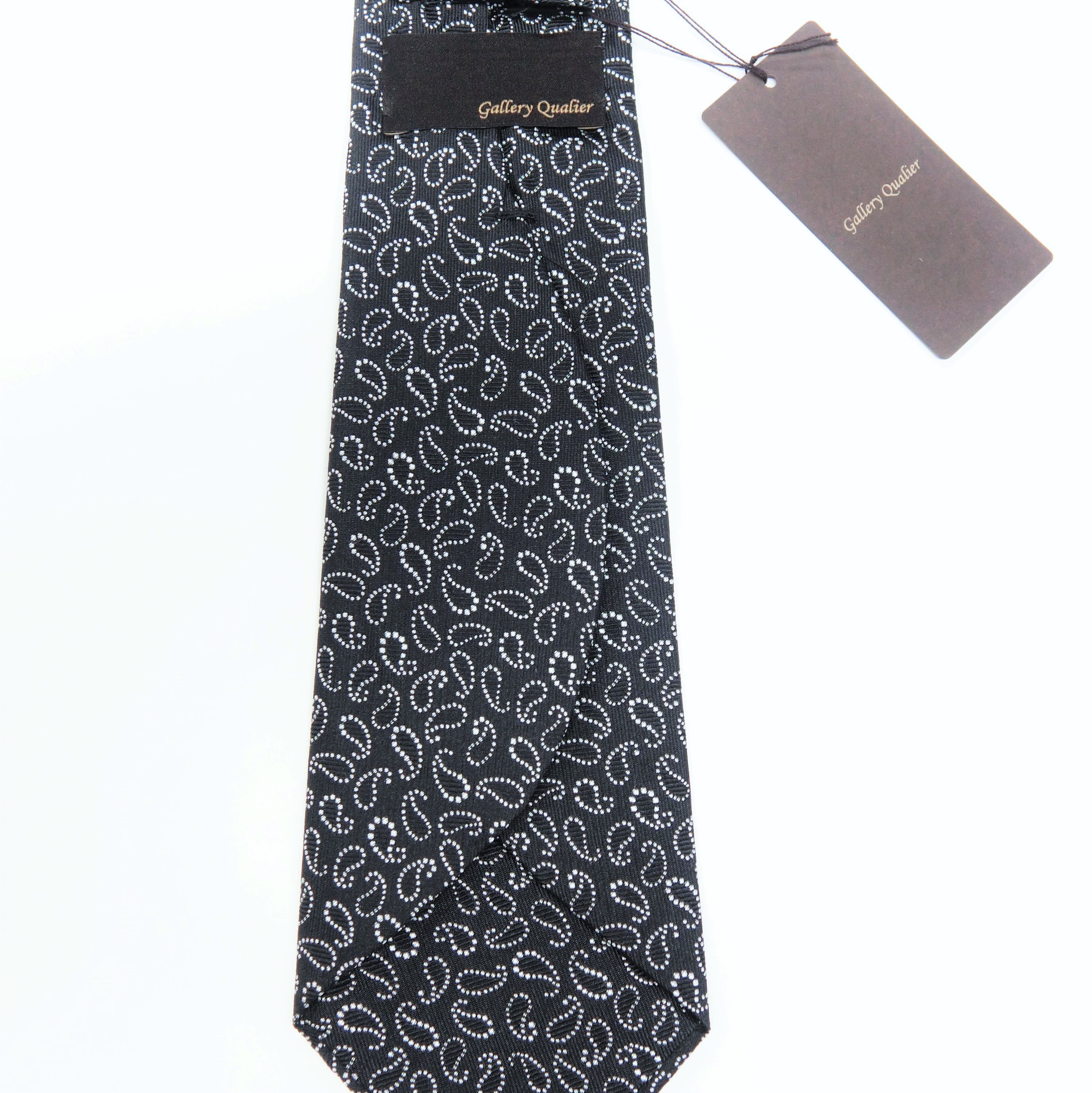 イタリア製ネクタイ　スカラップ仕立て