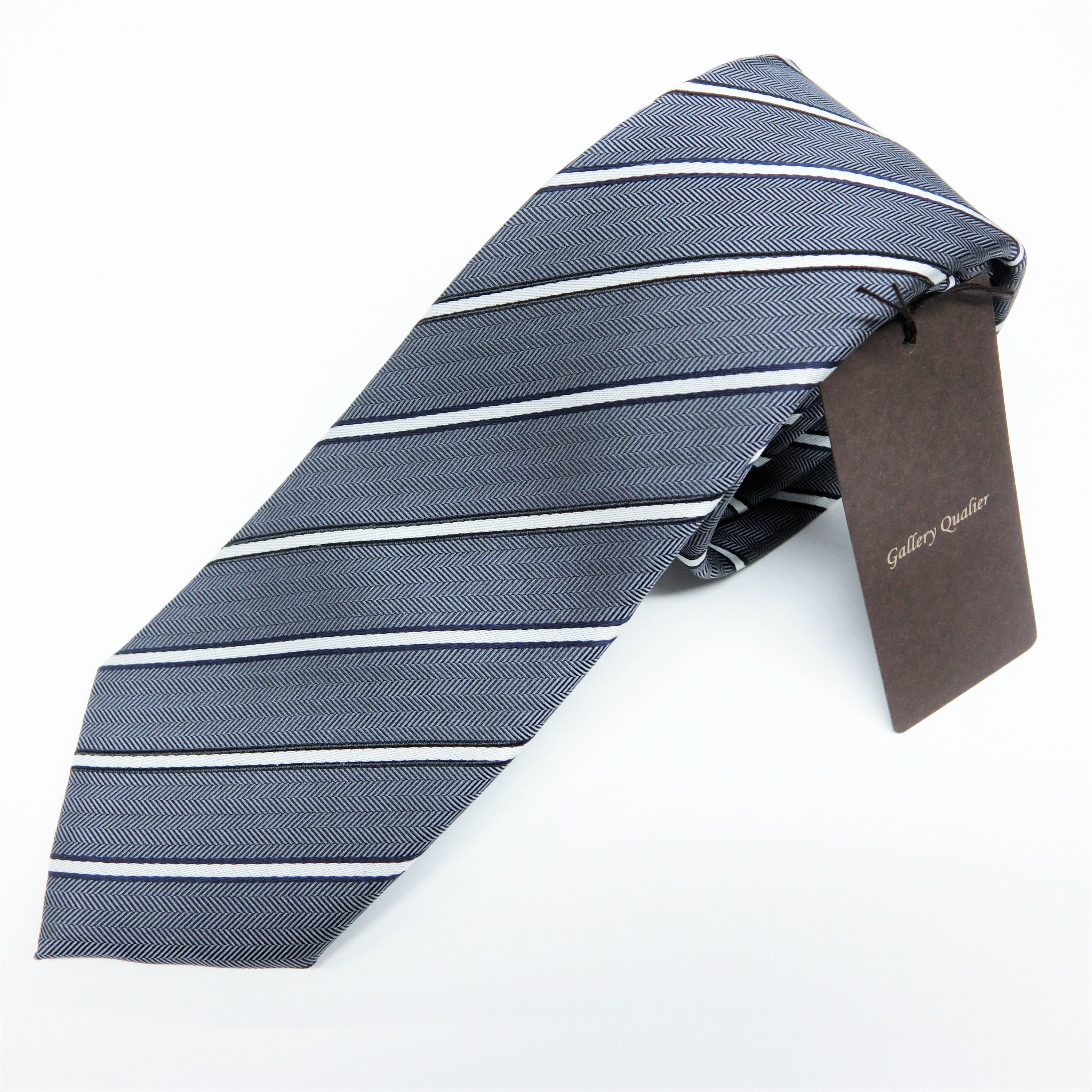 シルクストライプネクタイ