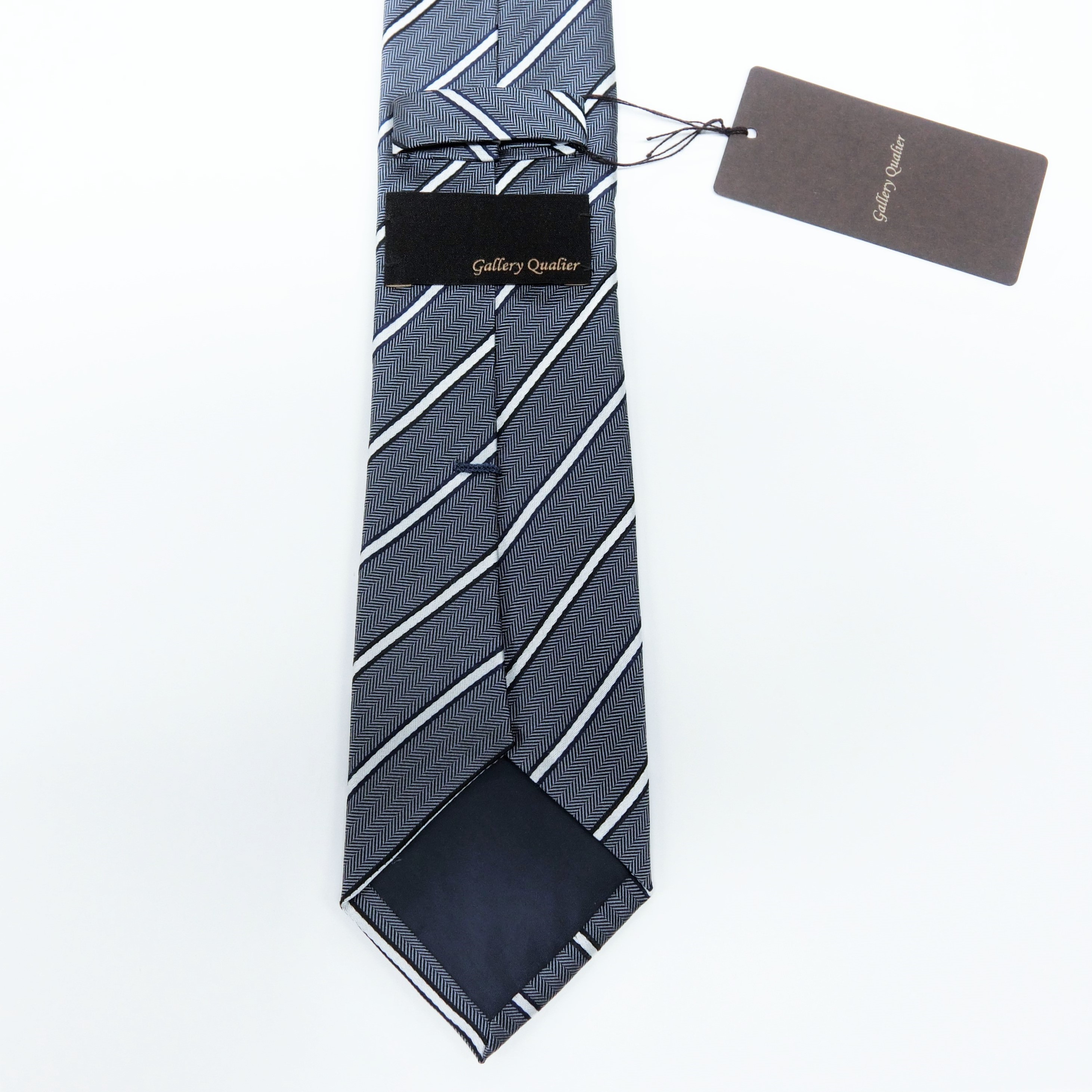 シルクストライプネクタイ