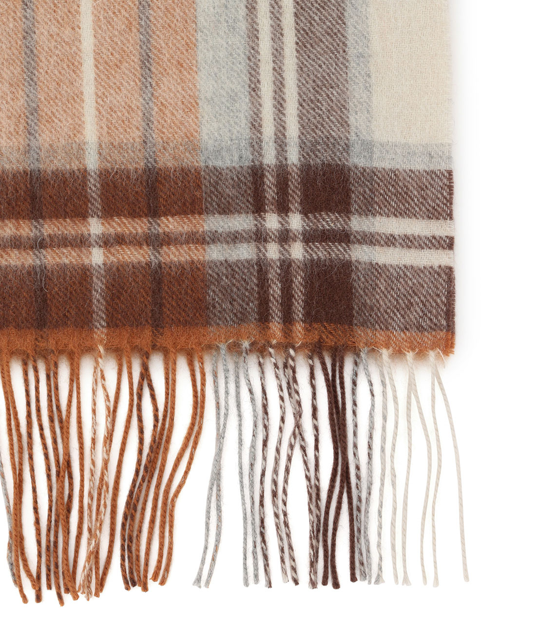 ウールチェックストール