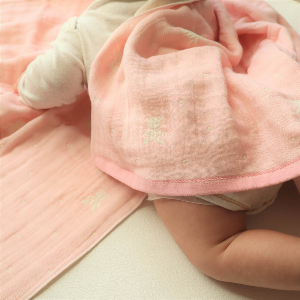 【送料無料・名入れ可能】babybear多重ガーゼベビータオル5点 giftbox