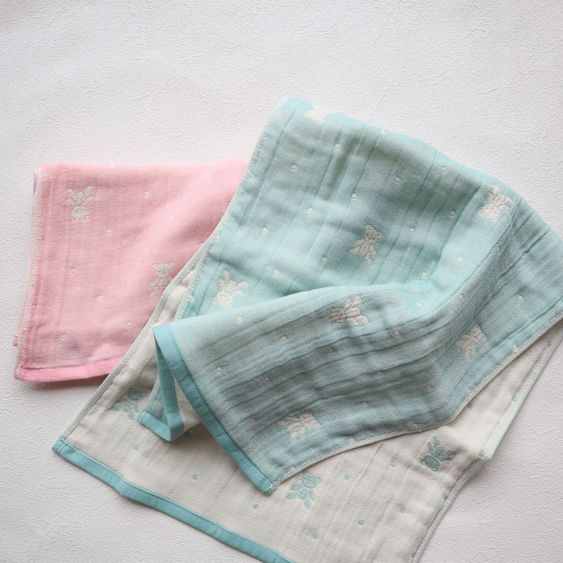 【送料無料・名入れ可能】babybear多重ガーゼベビータオル5点 giftbox