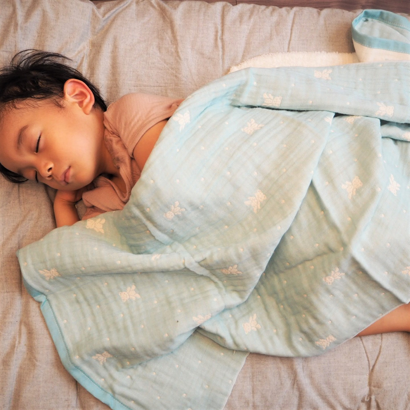 【送料無料・名入れ可能】babybear多重ガーゼベビータオル5点 giftbox