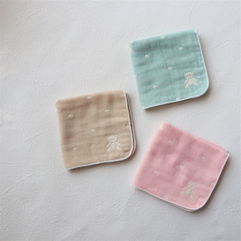 【送料無料・名入れ可能】babybear多重ガーゼベビータオル5点 giftbox