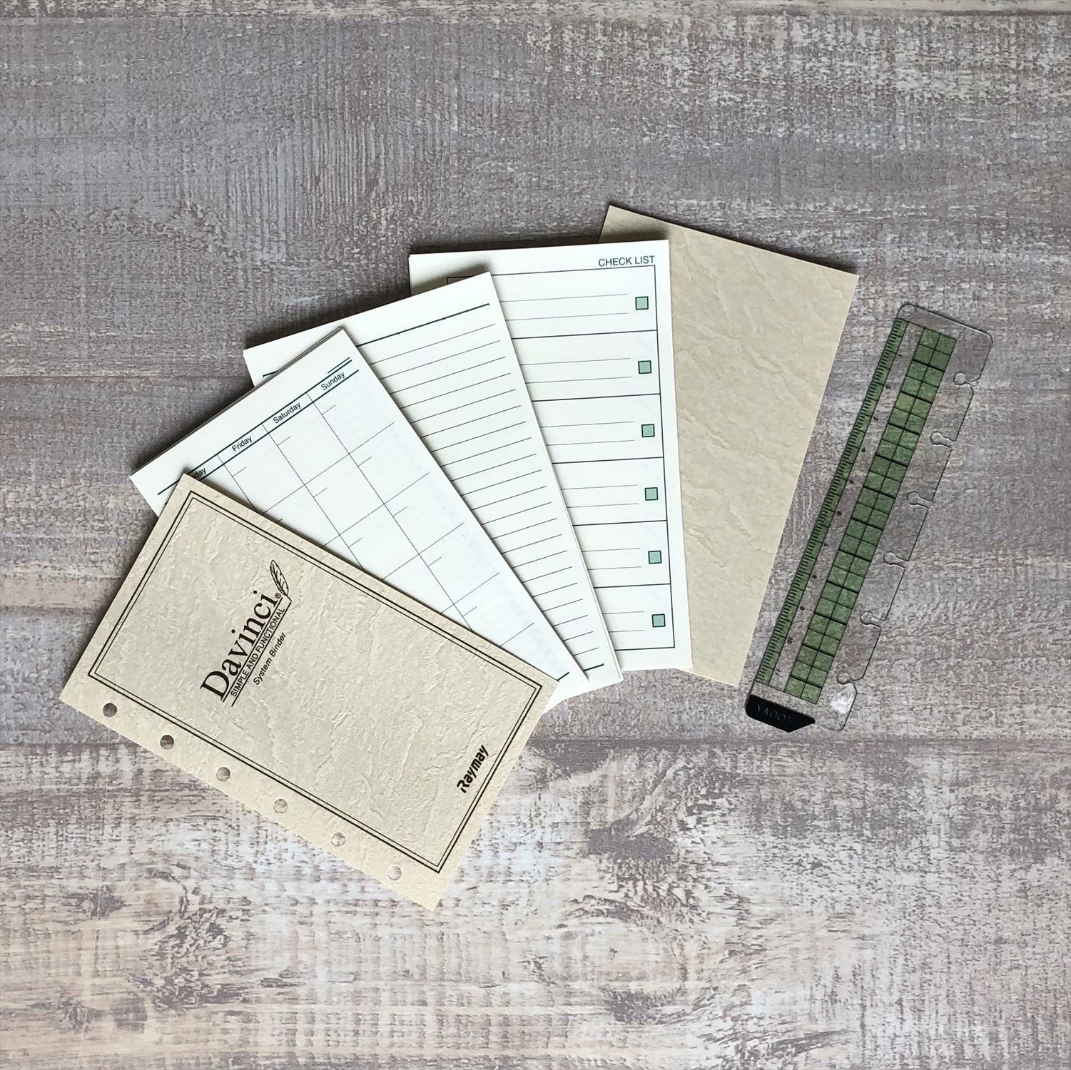 システム手帳　ジャストリフィルサイズポケットサイズ（リング8mm）