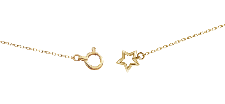 K10イエローゴールド Wish upon a star ダイヤモンド ネックレス