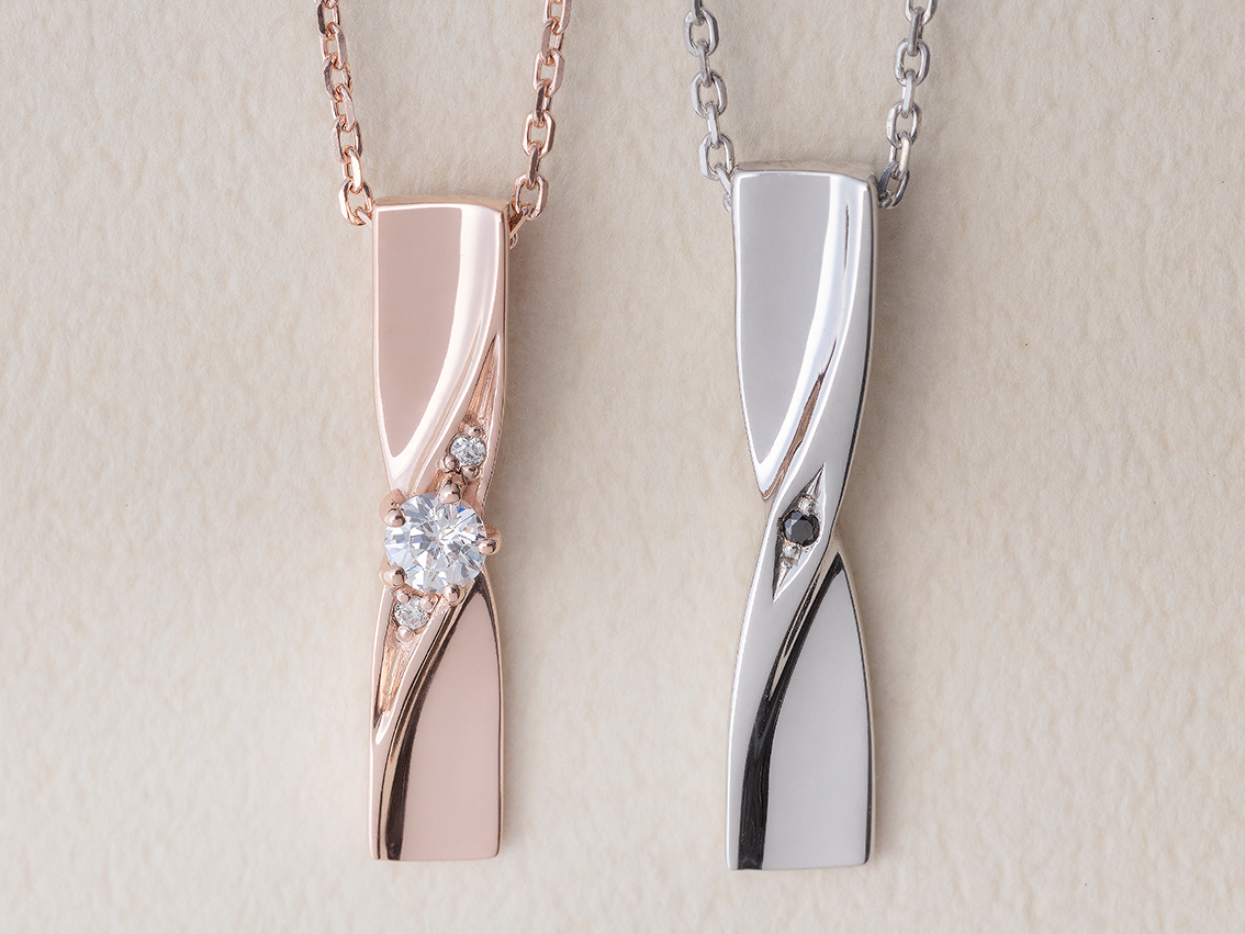 【タンプ限定SET】ブラックダイヤモンド ペンダントネックレス キュービック ペンダントネックレス