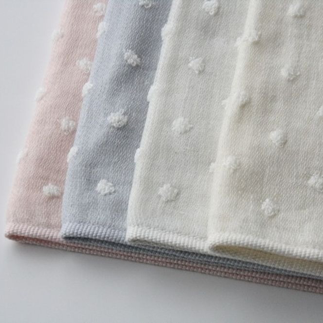 ナチュラルドット フード付きバスタオル・ハンカチセット