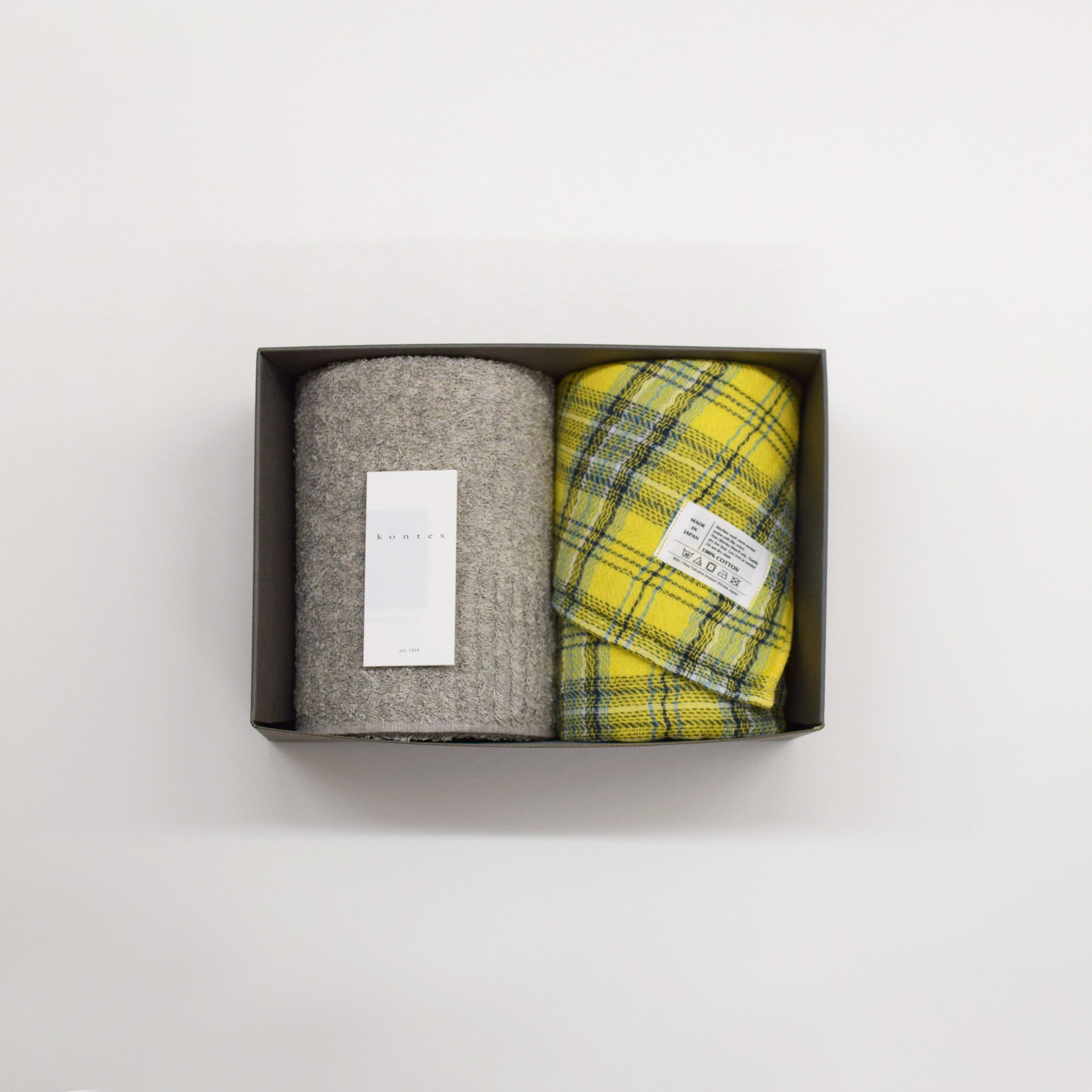 ヴィータ・タータンチェック フェイスタオル2枚セット