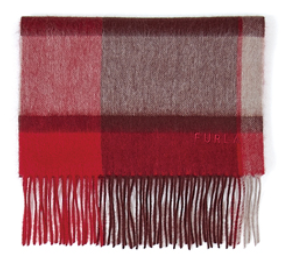 ウール100% チェックマフラー(30cm*180cm)