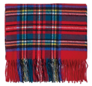 カシミヤ100% 紡毛チェックストール(60cm*190cm) | MACKINTOSH