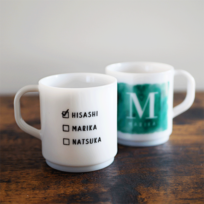 【名入れ】Myマグカップ -SUISAI- お得なファミリー＆カップルセット＜電子レンジ・食洗機対応＆プラスチック＞