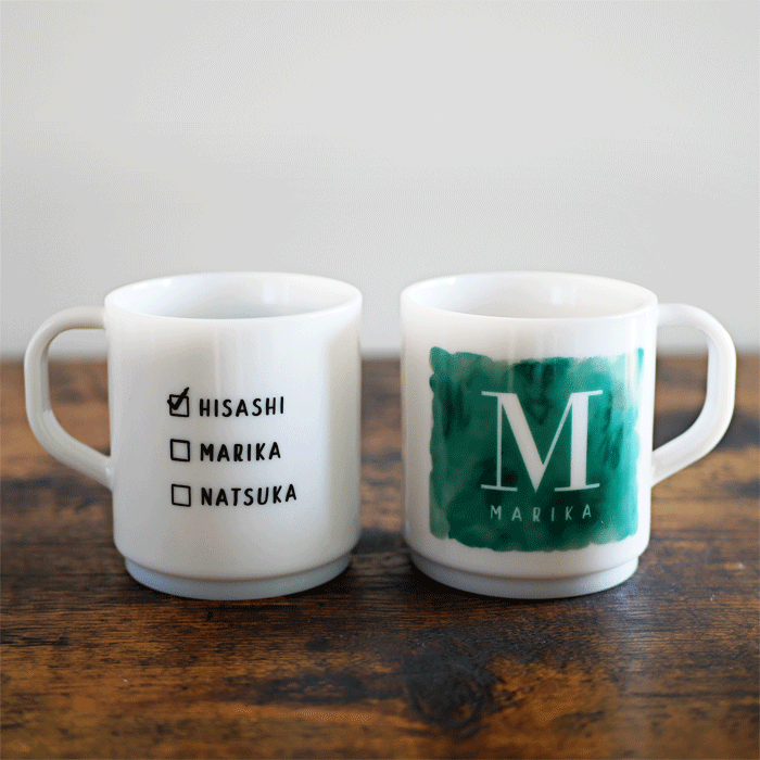 【名入れ】Myマグカップ -SUISAI- お得なファミリー＆カップルセット＜電子レンジ・食洗機対応＆プラスチック＞