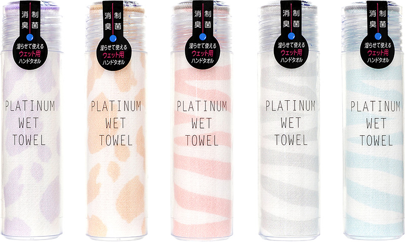 PLATINUM WET TOWEL アニマル柄