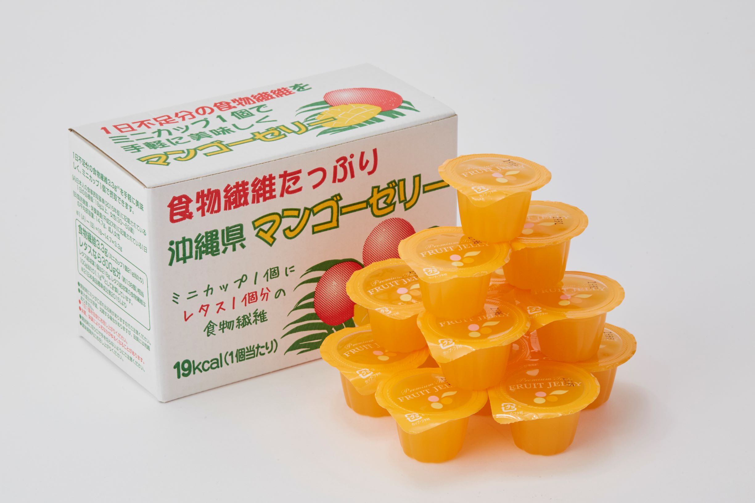 食物繊維たっぷり　沖縄県マンゴーゼリー