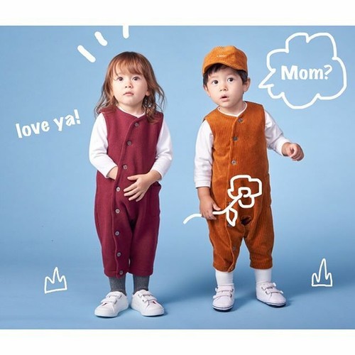 【15000円セット　ガールズ】ブラウスTEE+サロペット