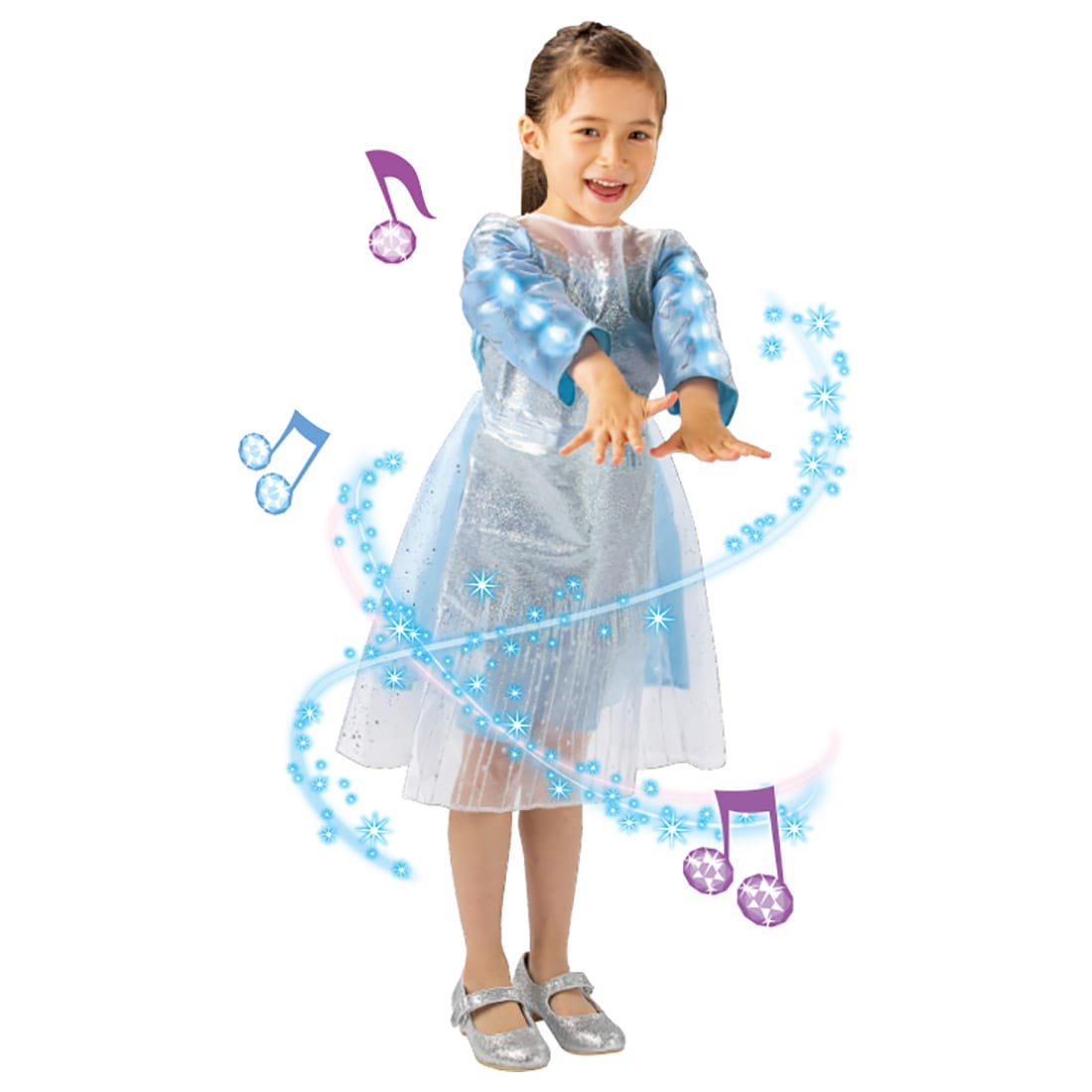 アナと雪の女王２ 光る！プレミアムおしゃれドレス エルサ
