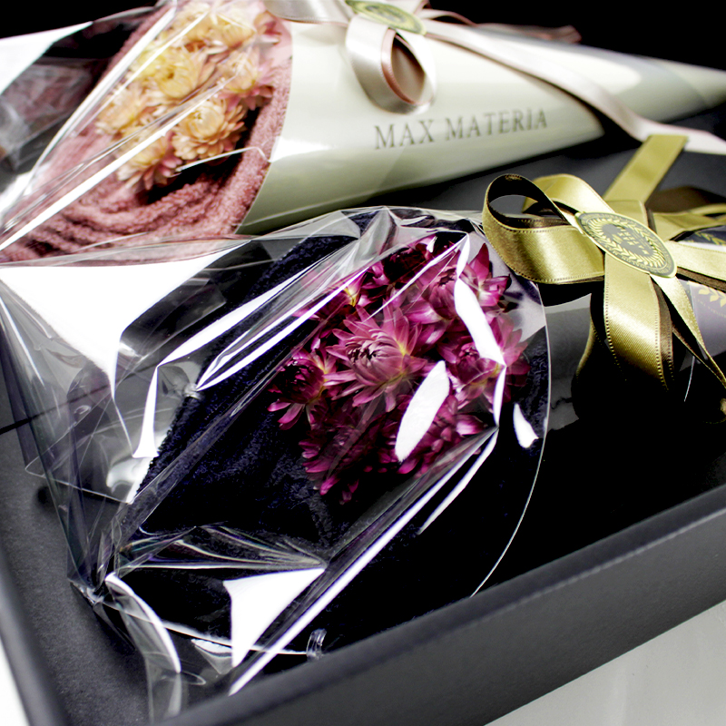 花束バスタオルペアセット［BLACK＋PEARL EDITION］