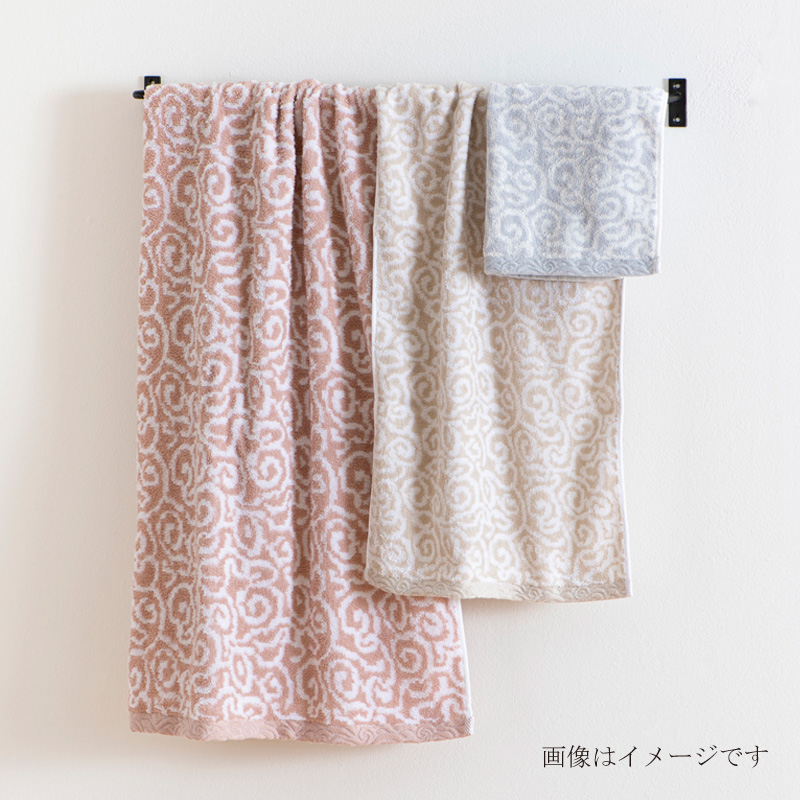 紋織タオル　木箱入り　バスタオル１枚・フェイスタオル１枚セット　IM7735