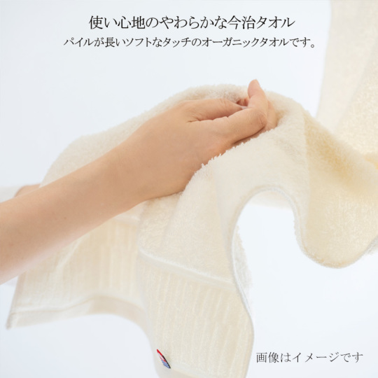 今治謹製オーガニックタオル　 オーガニックパイル　フェイスタオル２枚　IOG3930