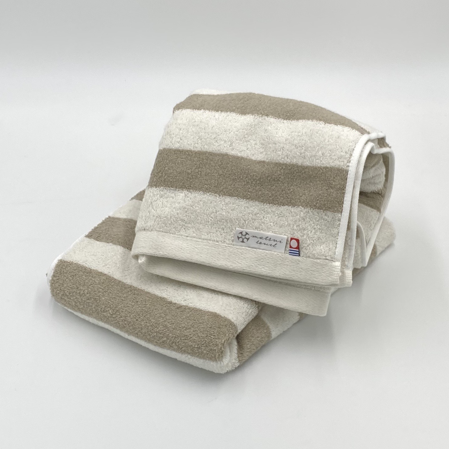 シュシュ バスタオル2枚（同色セット）