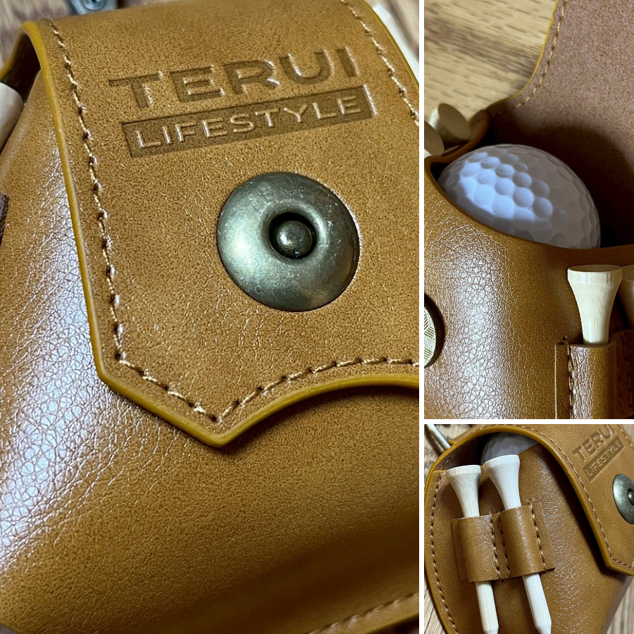 TERUI Lifestyle ゴルフボールケース3個用