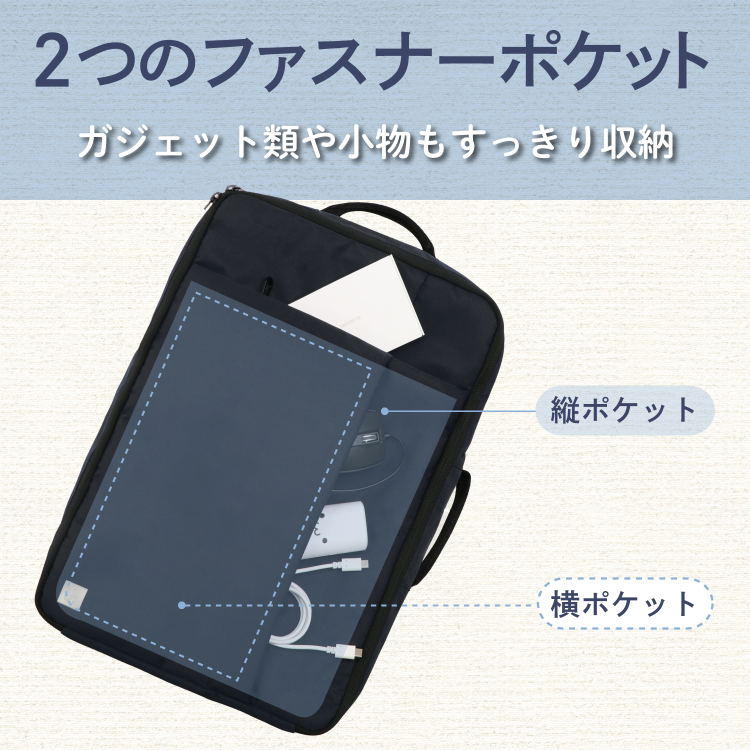 スタンダード 撥水加工 高密度ポリエステル2WAY リュック UBシリーズ 15.6inch