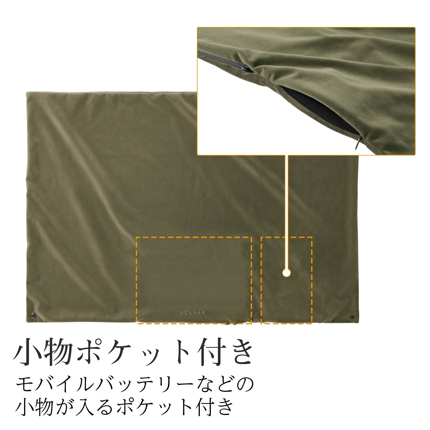 エクリアwarm 温活グッズ USBブランケット