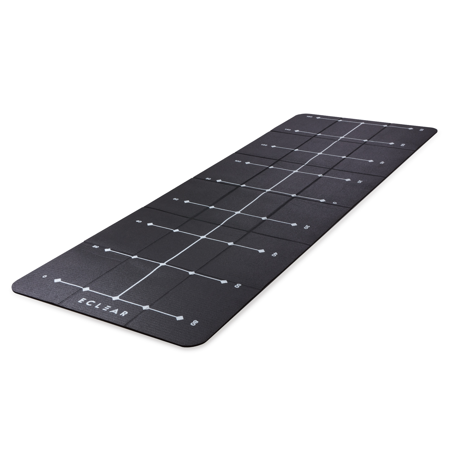 エクリアスポーツ トレーニングマット 厚さ4mm 折り畳み ガイドライン付き