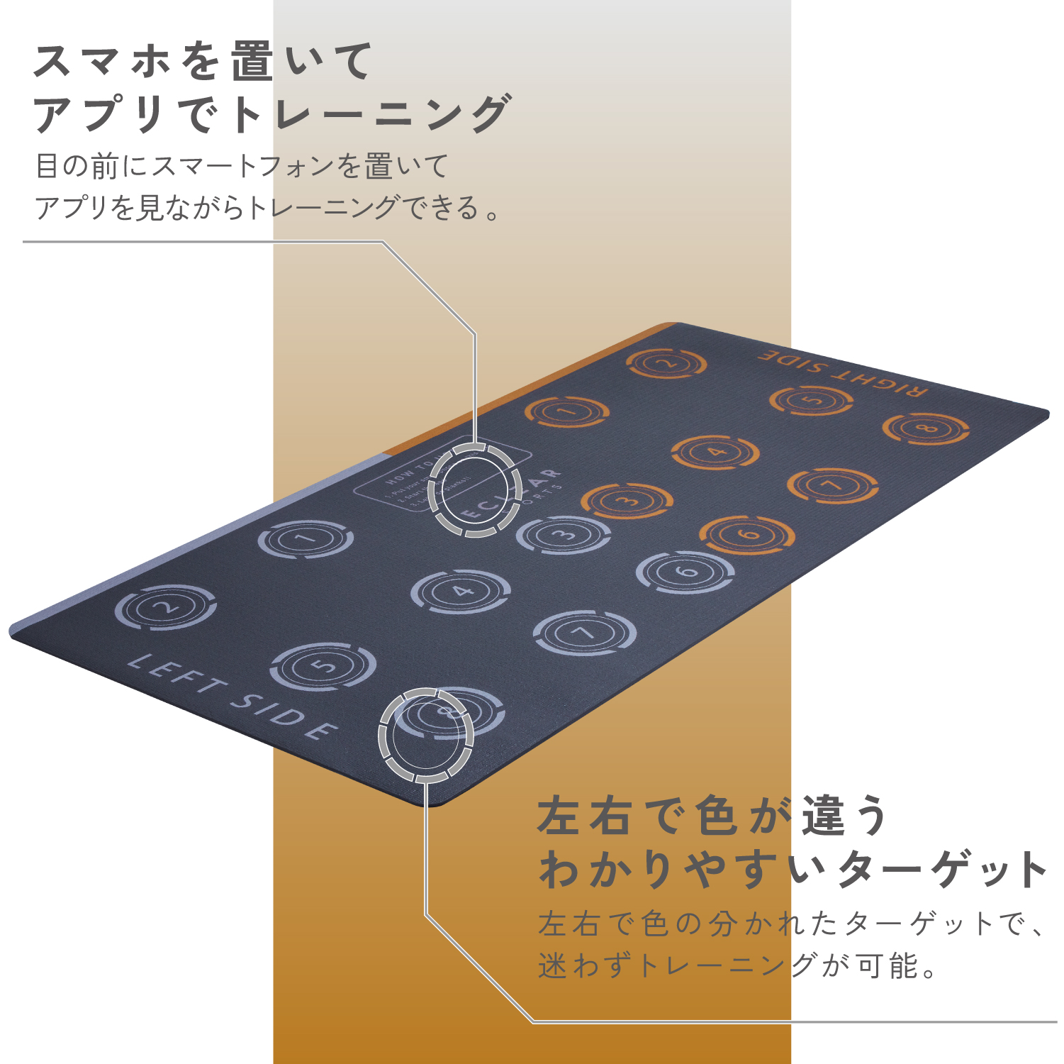 エクリアスポーツ プランクトレーニングマット 1000mm