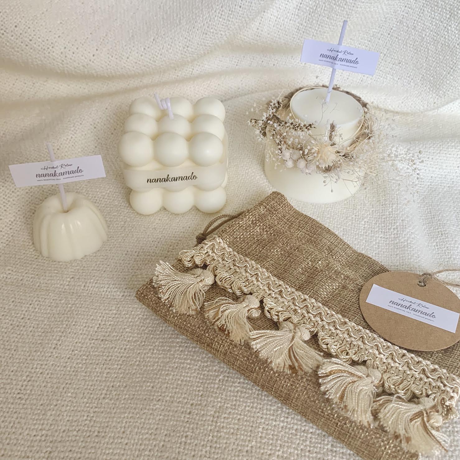 1st anniversary♡ケーキ型アロマキャンドル