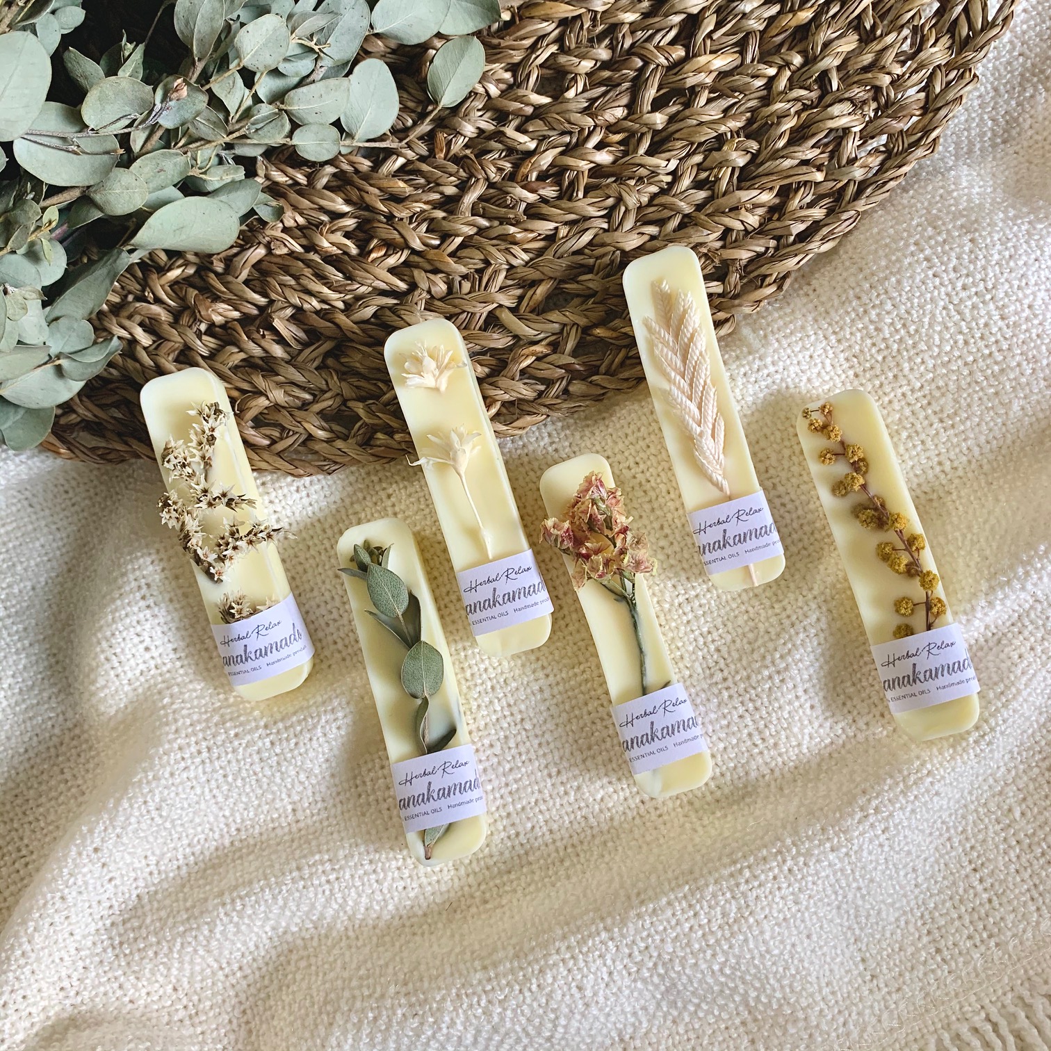 イエローベース・アロマワックスサシェ6個set