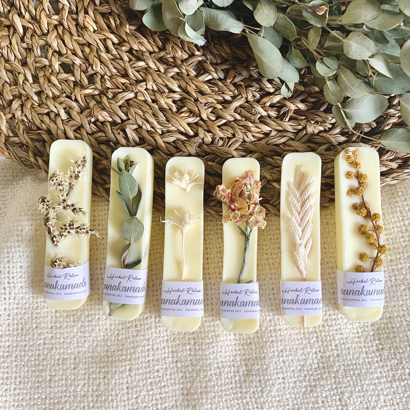 イエローベース・アロマワックスサシェ6個set