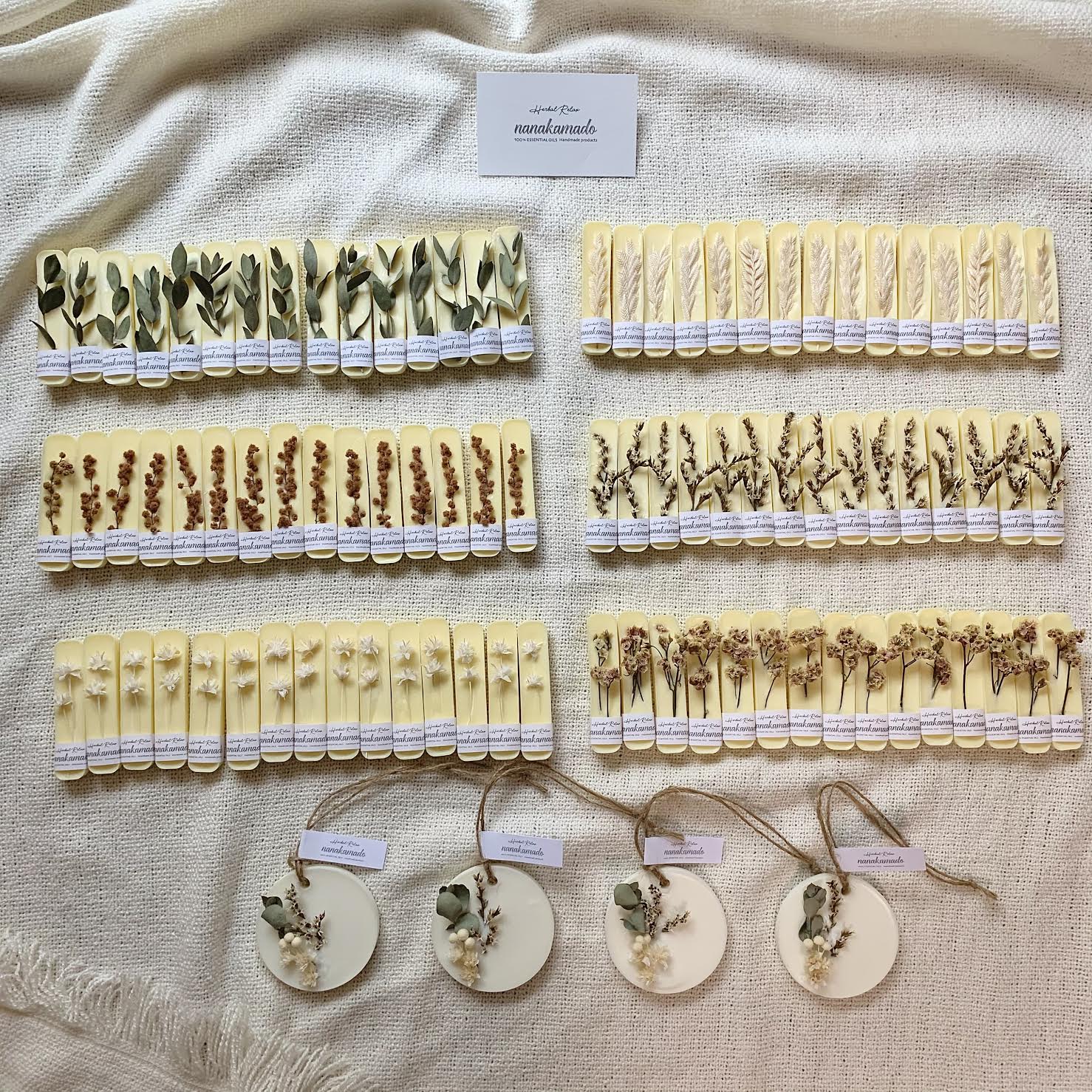 イエローベース・アロマワックスサシェ6個set