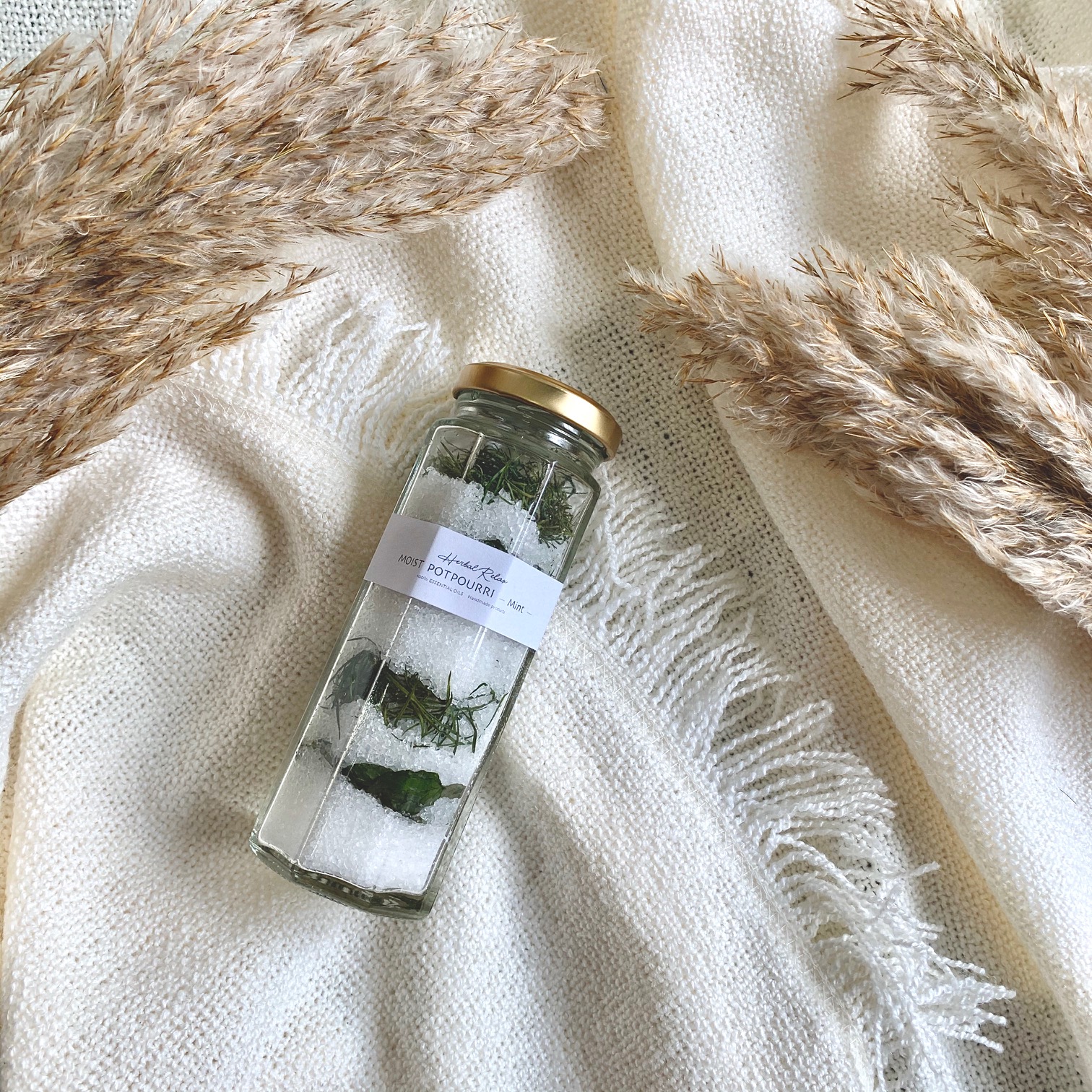 シーソルト×ミントのモイストポプリ