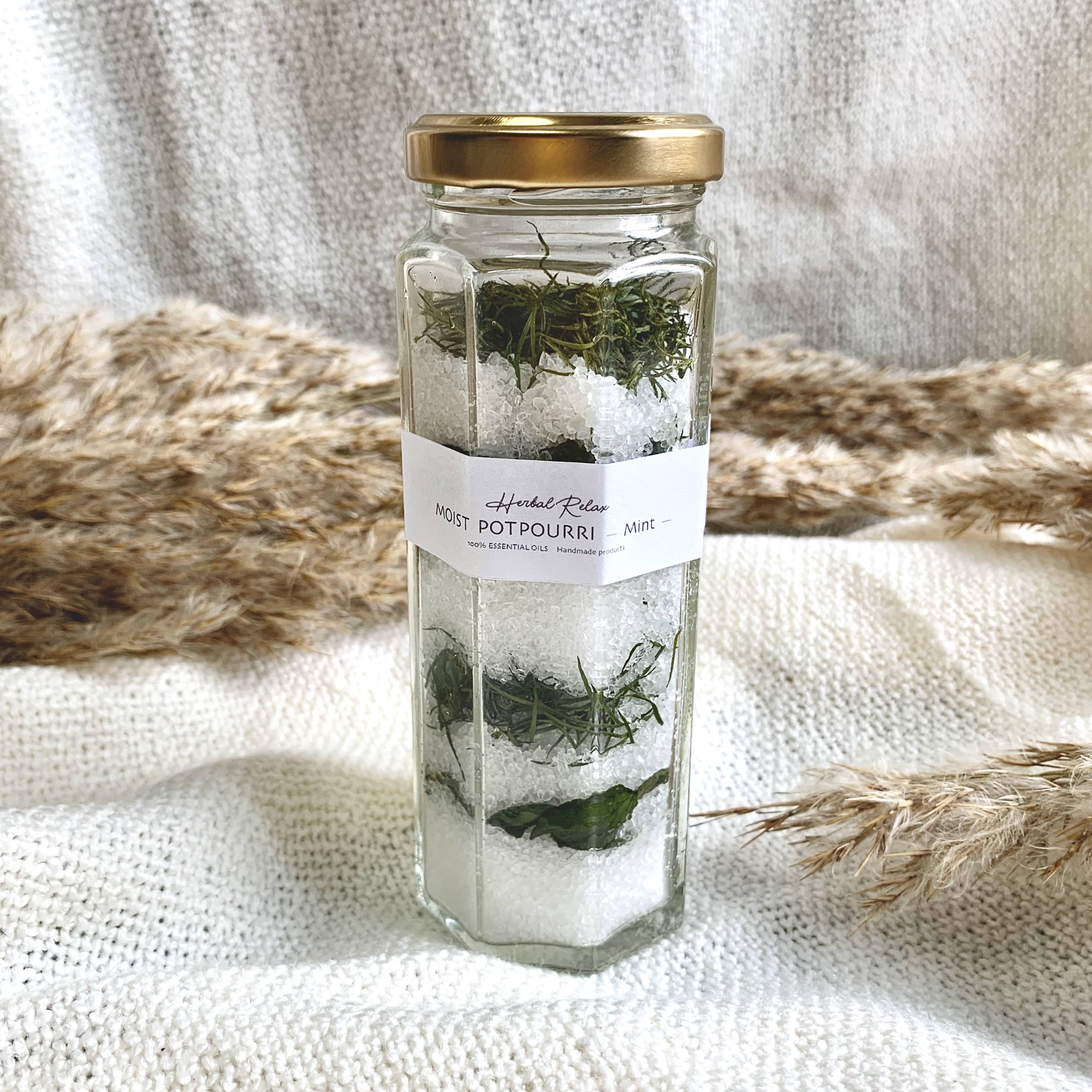 シーソルト×ミントのモイストポプリ