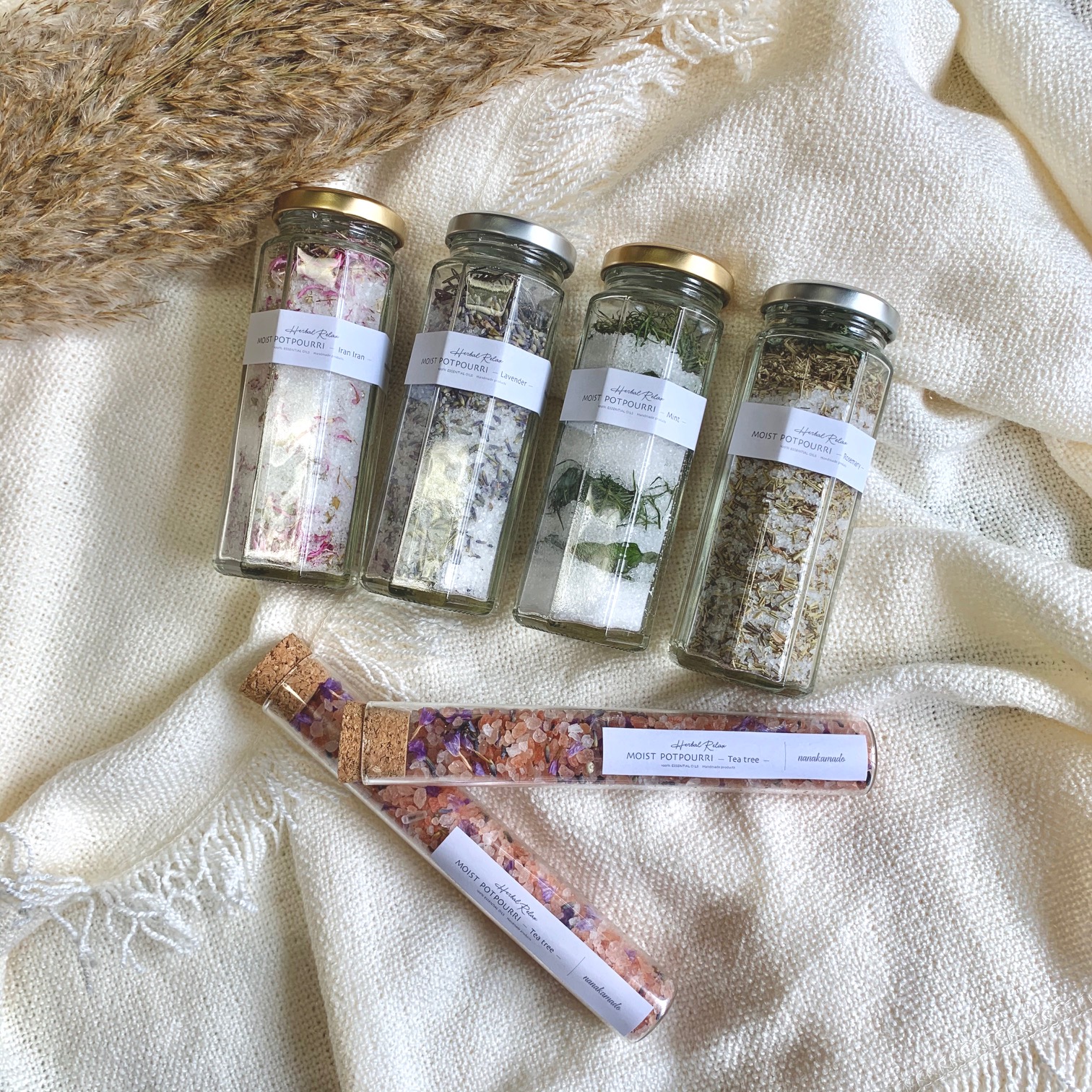 シーソルト×ミントのモイストポプリ