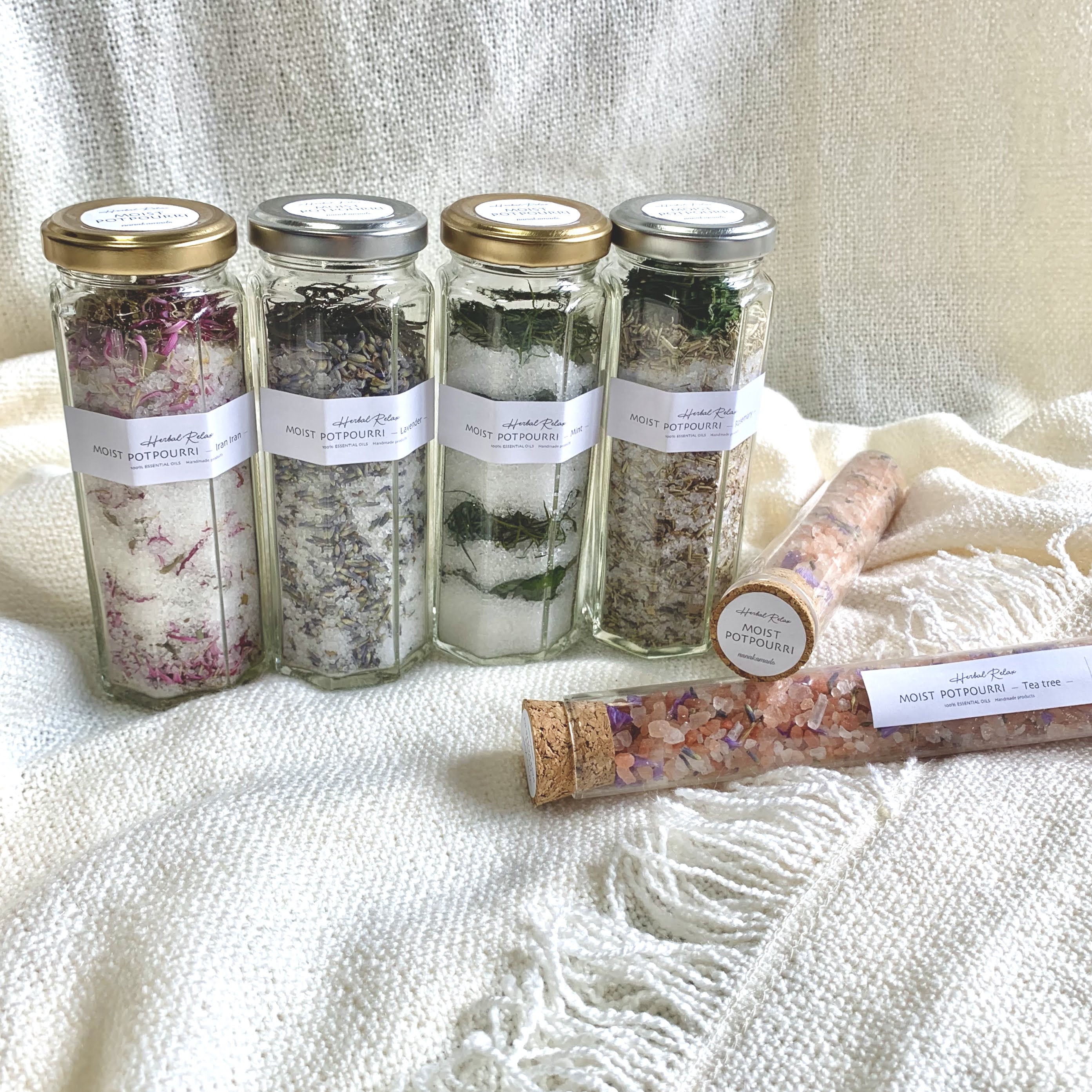 シーソルト×ミントのモイストポプリ