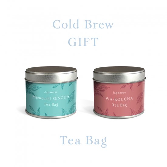 本格ティーバッグギフト 水出し煎茶＆和紅茶 茶缶入り (CBG12)